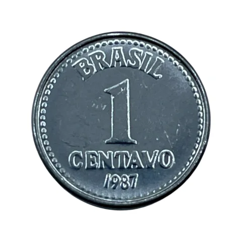 1 Centavo - 1987 - Cruzado - MBC+ Baixa Tiragem - KM#600 - frente